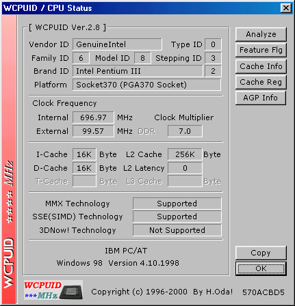 WCPUID output after upgrade